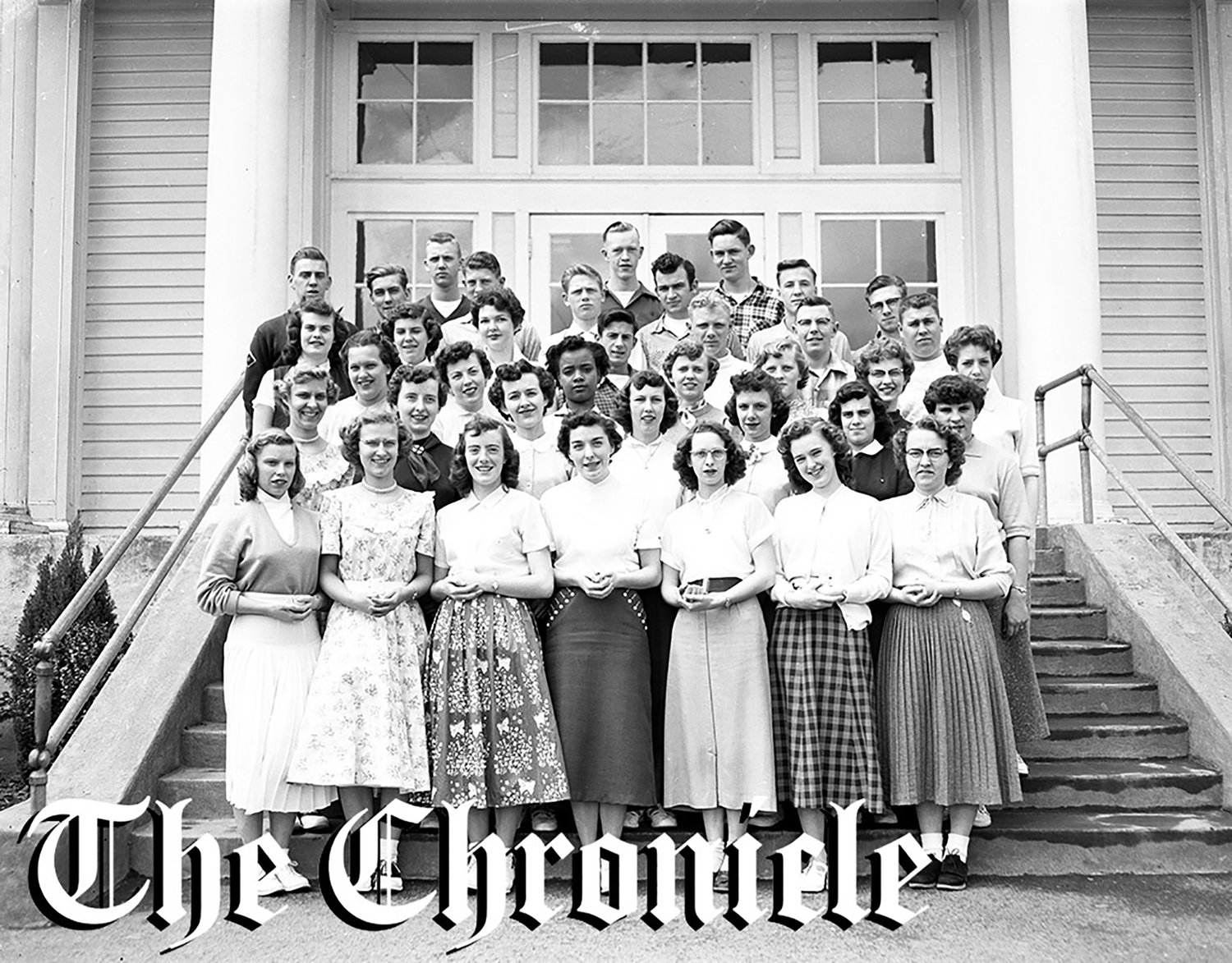 The Winlock graduating high school class of 1954.